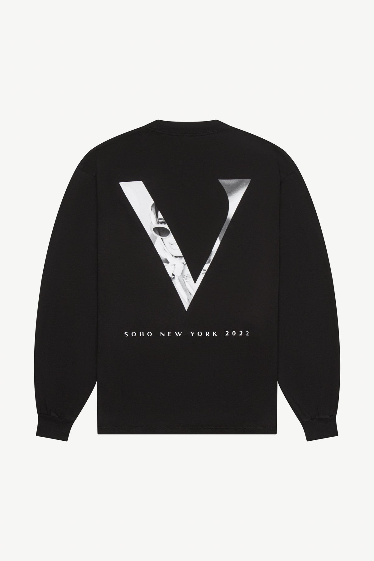 Veiled Merch Long Sleeve T Shirt - V Graphic Logo Black Veiled Collection 