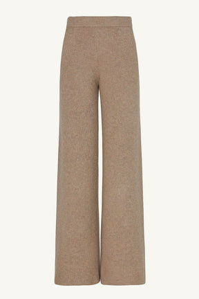 Wool Knit Wide Leg Pants - Cobblestone Clothing Veiled 